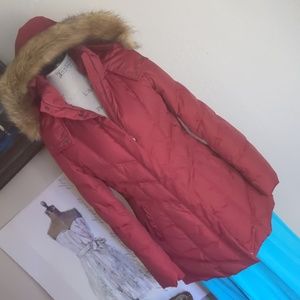 Mark New York Down & Faux Fur Hooded Coat NWOT